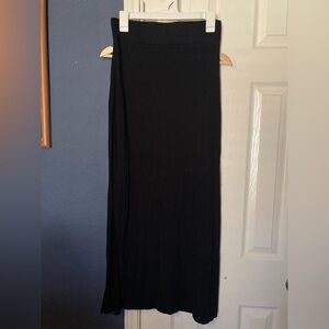 Elegant Black Maxi Skirt